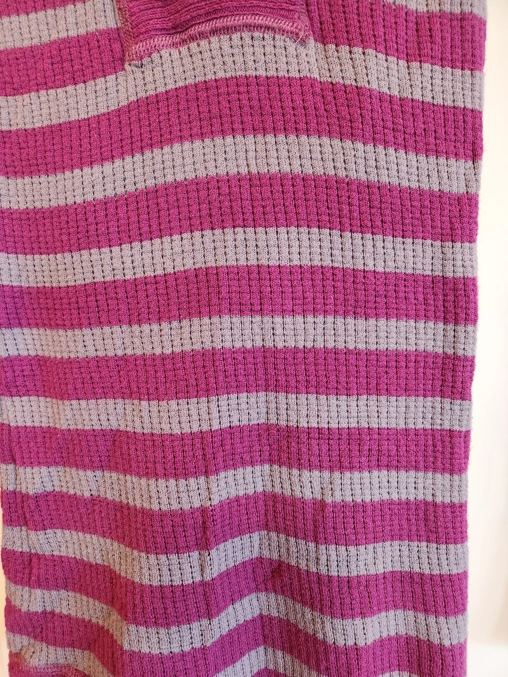 Vintage Free People Magenta/Gray Stripe Hoodie/Henley Size S 90's Bella Swan Y2K